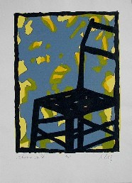 Schwarzer Stuhl